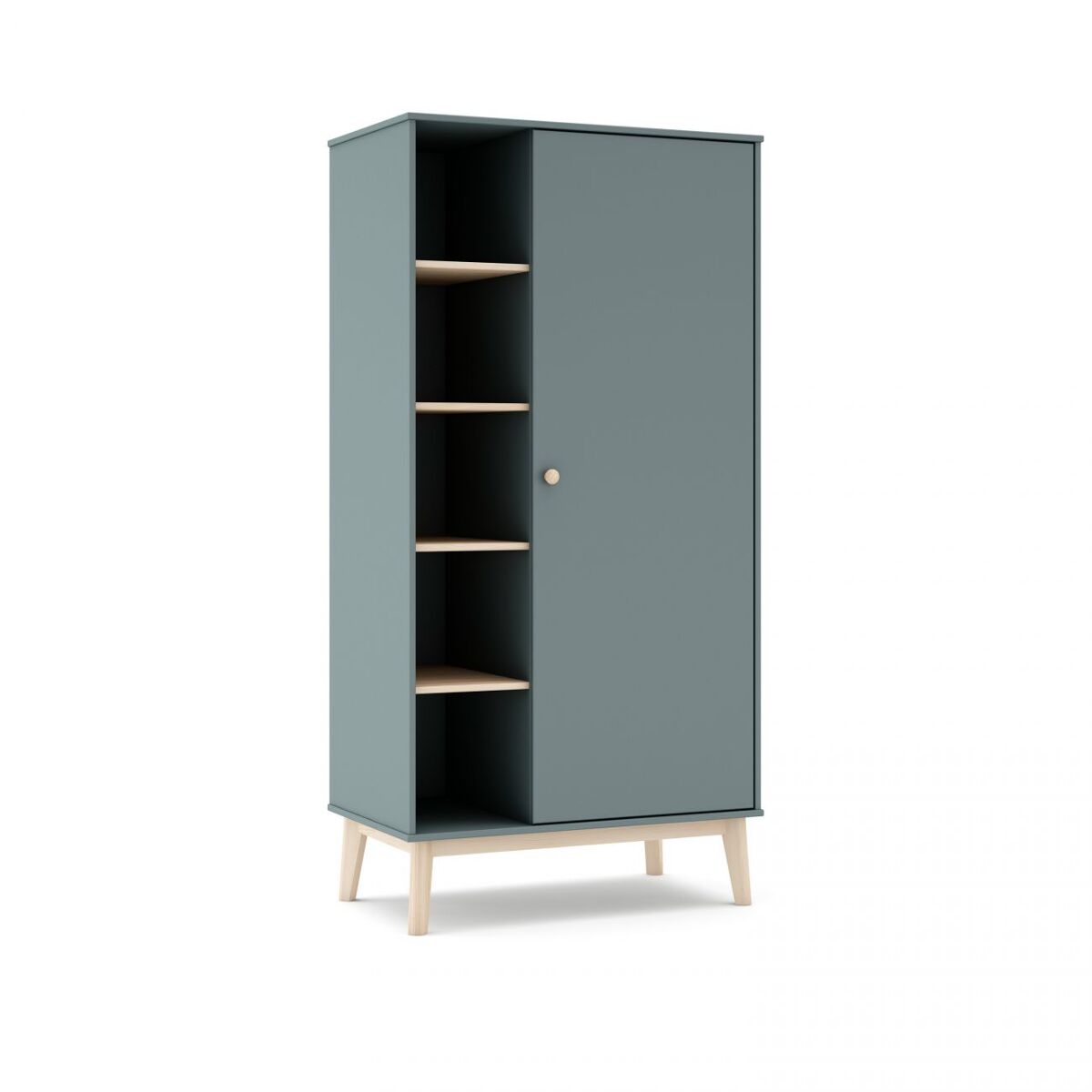 Roupeiro misty breeze verde salvia - oak 90 x 181 x 52 cm