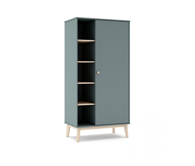 Roupeiro misty breeze verde salvia - oak 90 x 181 x 52 cm