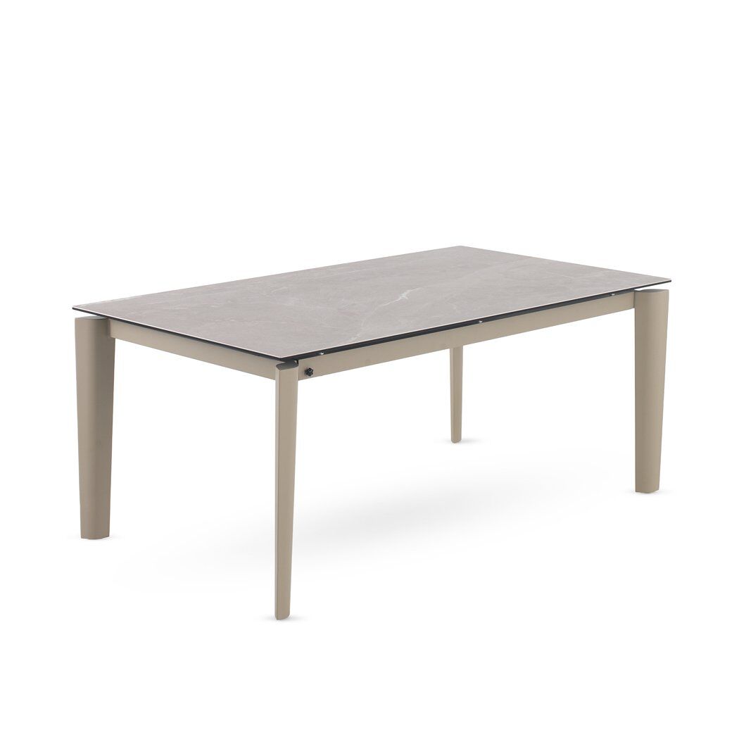 Mesa extensível 180/250x100 com tampo cerâmico