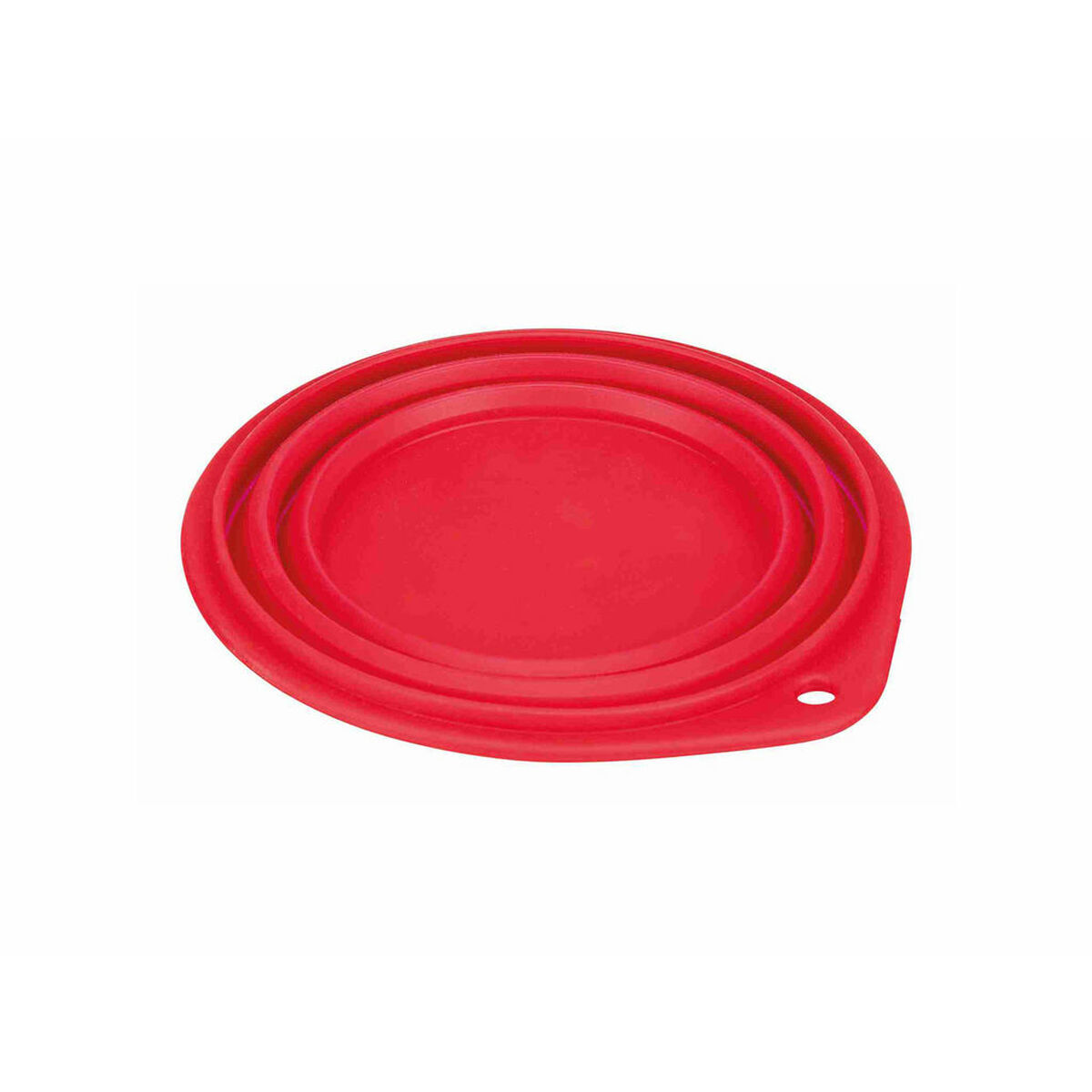 Comedouro dobrável para animais de estimação trixie travel silicone 1 l bleu rouge