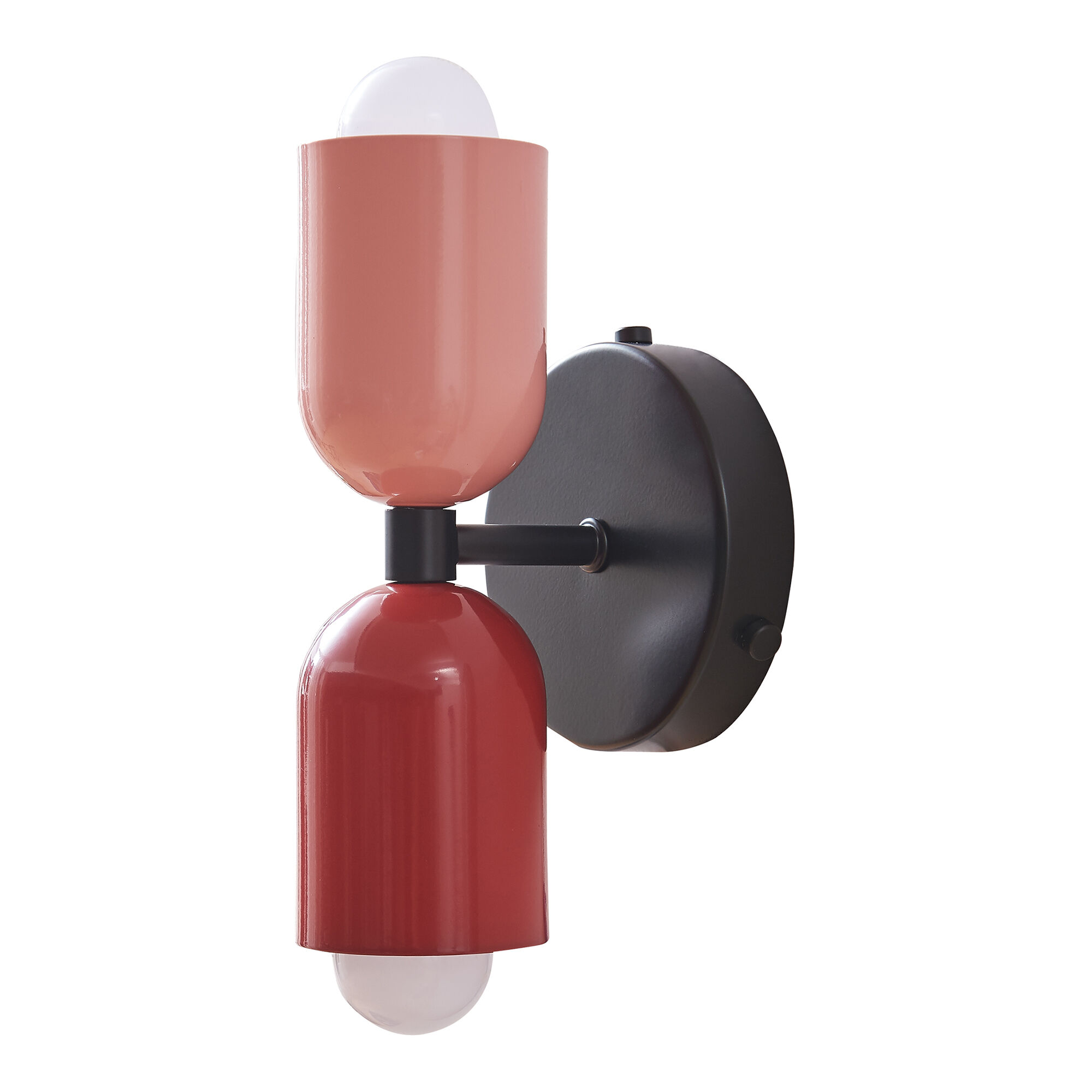 Aplique de parede Trorlos 2 luzes em metal [lux.pro] Rosa