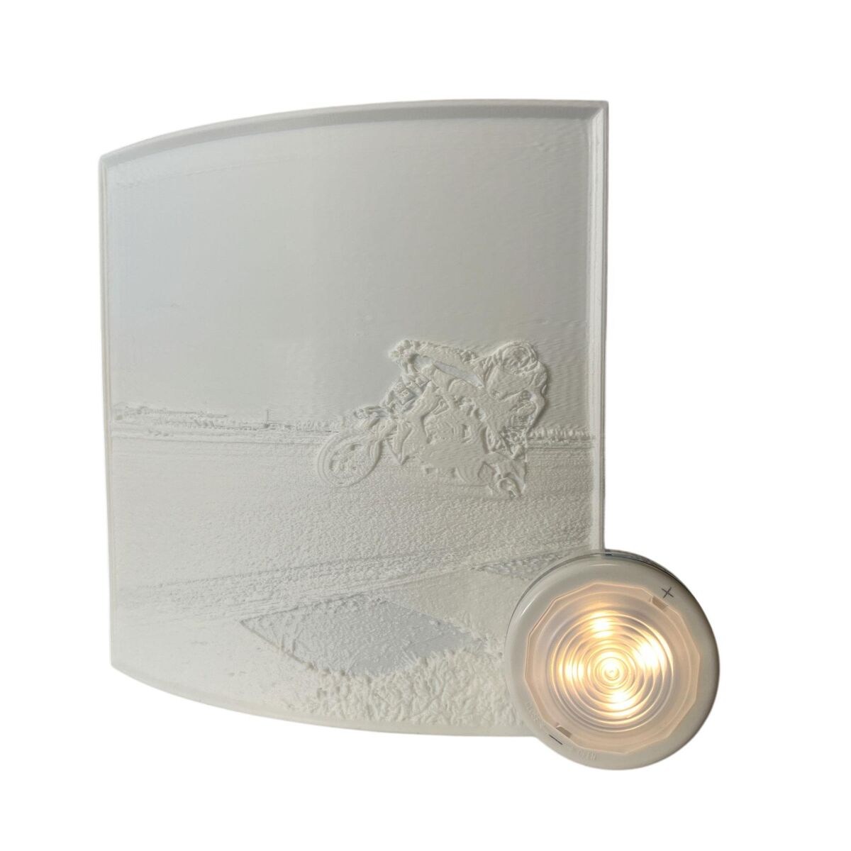 Abajur personalizável com sua foto + luz led portátil