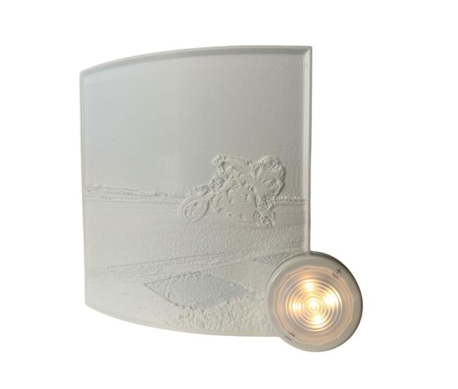 Abajur personalizável com sua foto + luz led portátil