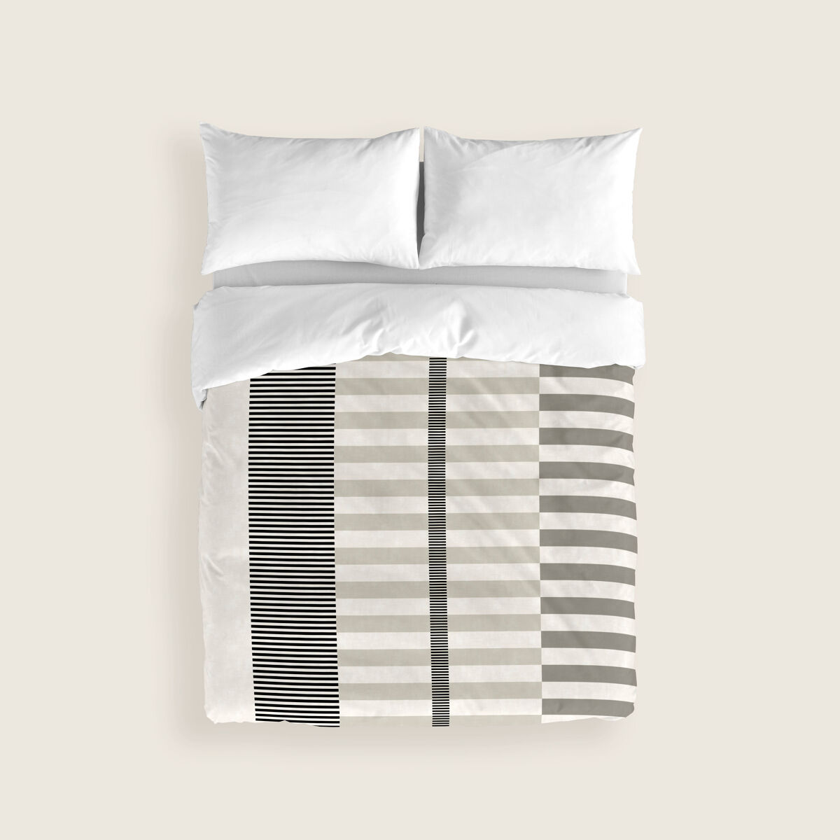 Naturals - capa de edredão estampada cama 105 - algodão extra macio - inclui 1 ou 2 fronhas - robert