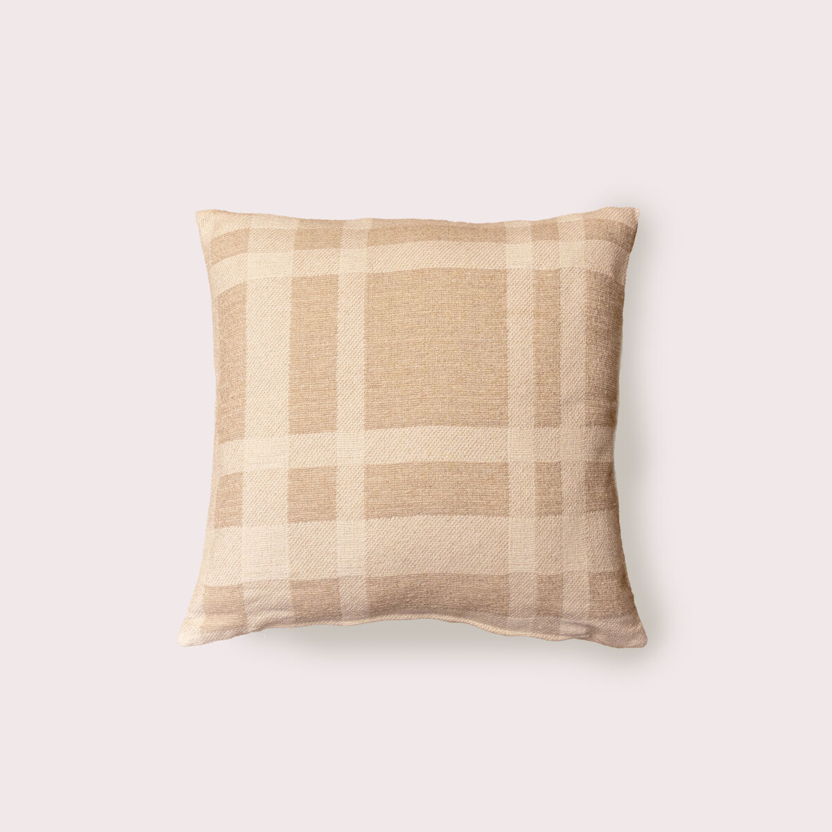 Naturals - capa de almofada estampada - sem enchimento - 50x50 cm - 80% algodão - 20% poliéster - jacquard - siena bege