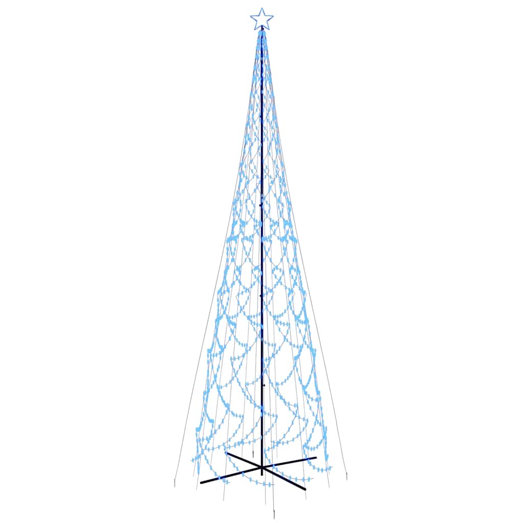 árvore de natal - pinheiro de natal em cone 3000 luzes led 230x800 cm azul