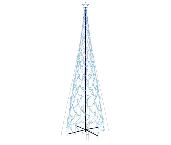 árvore de natal - pinheiro de natal em cone 3000 luzes led 230x800 cm azul
