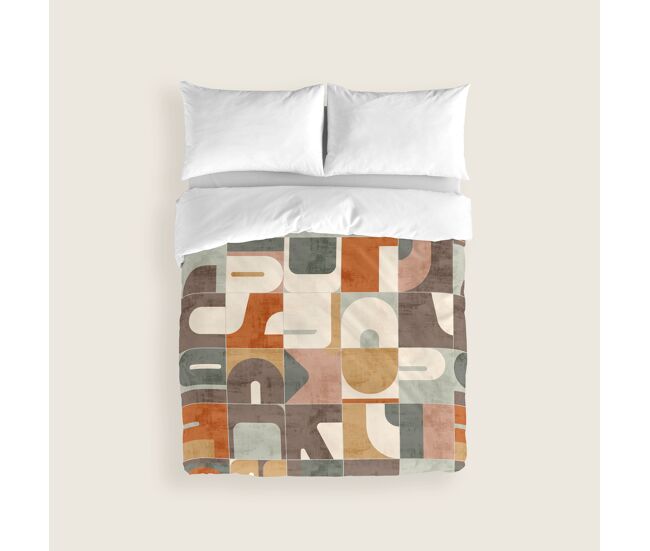 Naturals - capa de edredão estampada cama 135 - algodão extra macio - inclui 1 ou 2 fronhas - puzzle