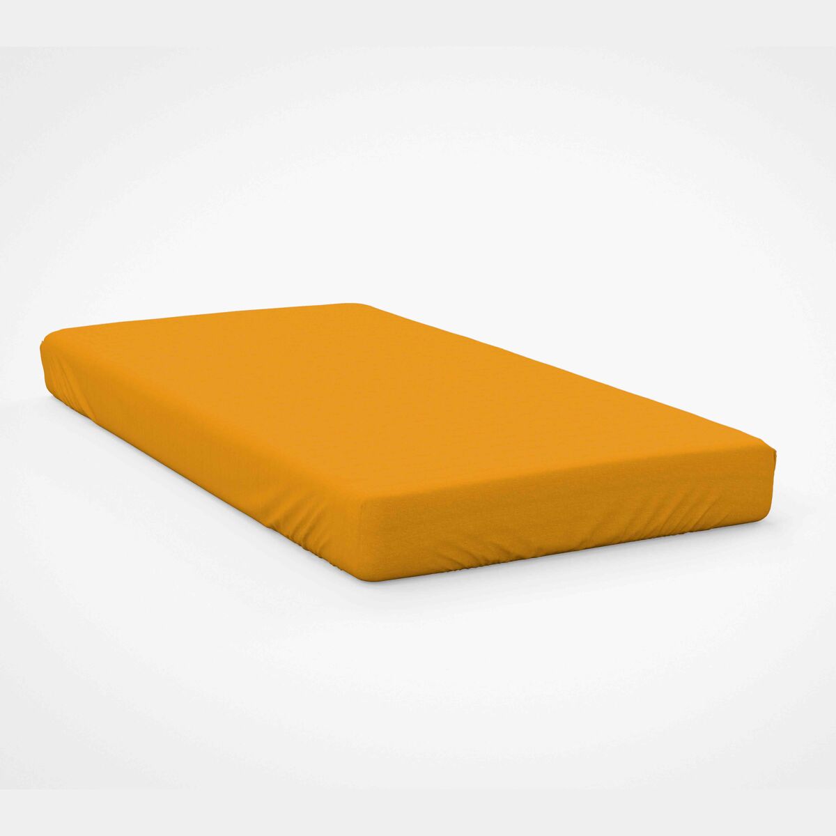 Naturals - lençol-capa liso cama 135 - ajustável - 100% algodão - ocre
