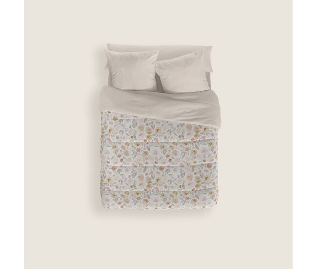 Naturals - edredom nórdico estampado cama 150 - 100% poliéster microfibra - 300g - clara