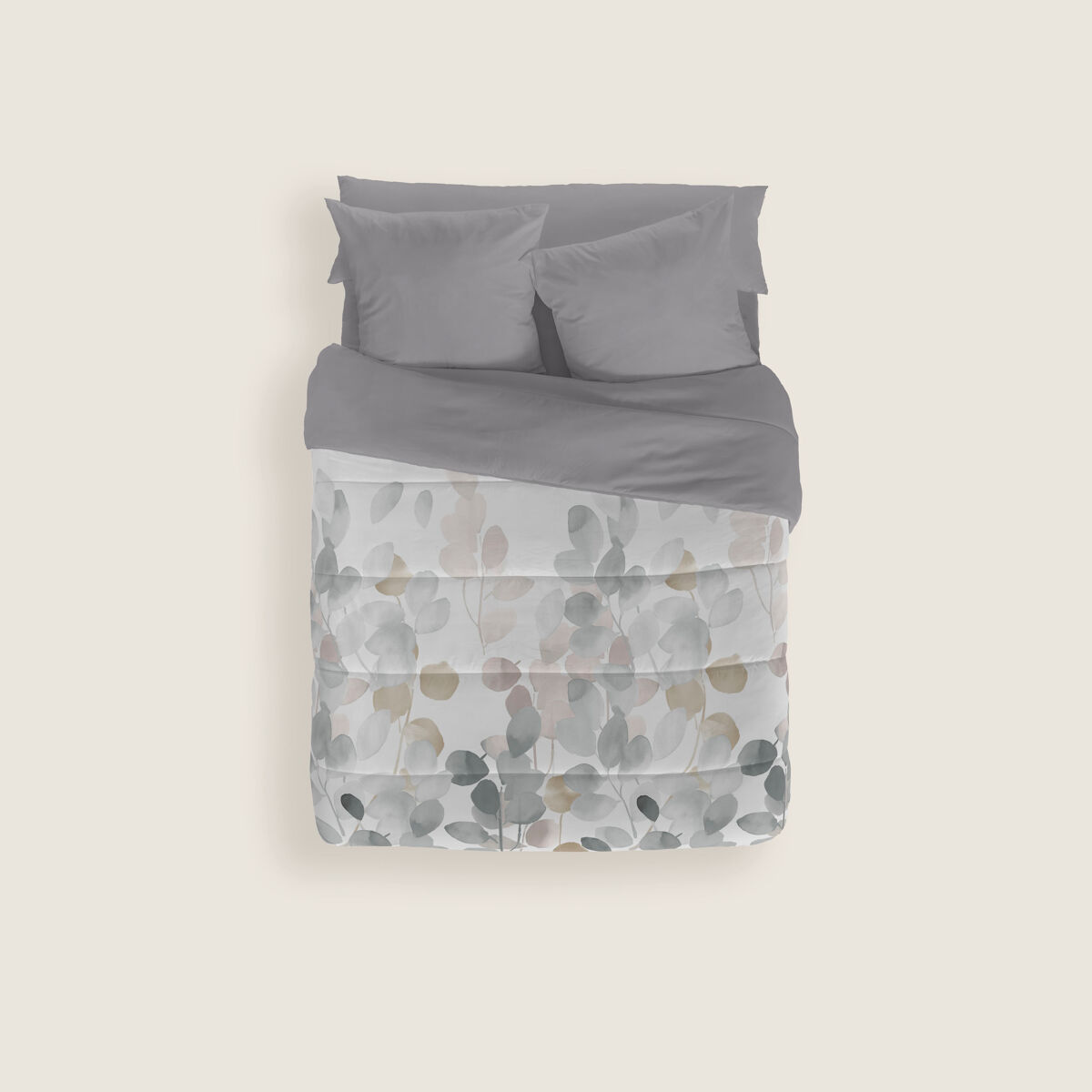 Naturals - edredom nórdico estampado cama 105 - 100% poliéster microfibra - 300g - judy
