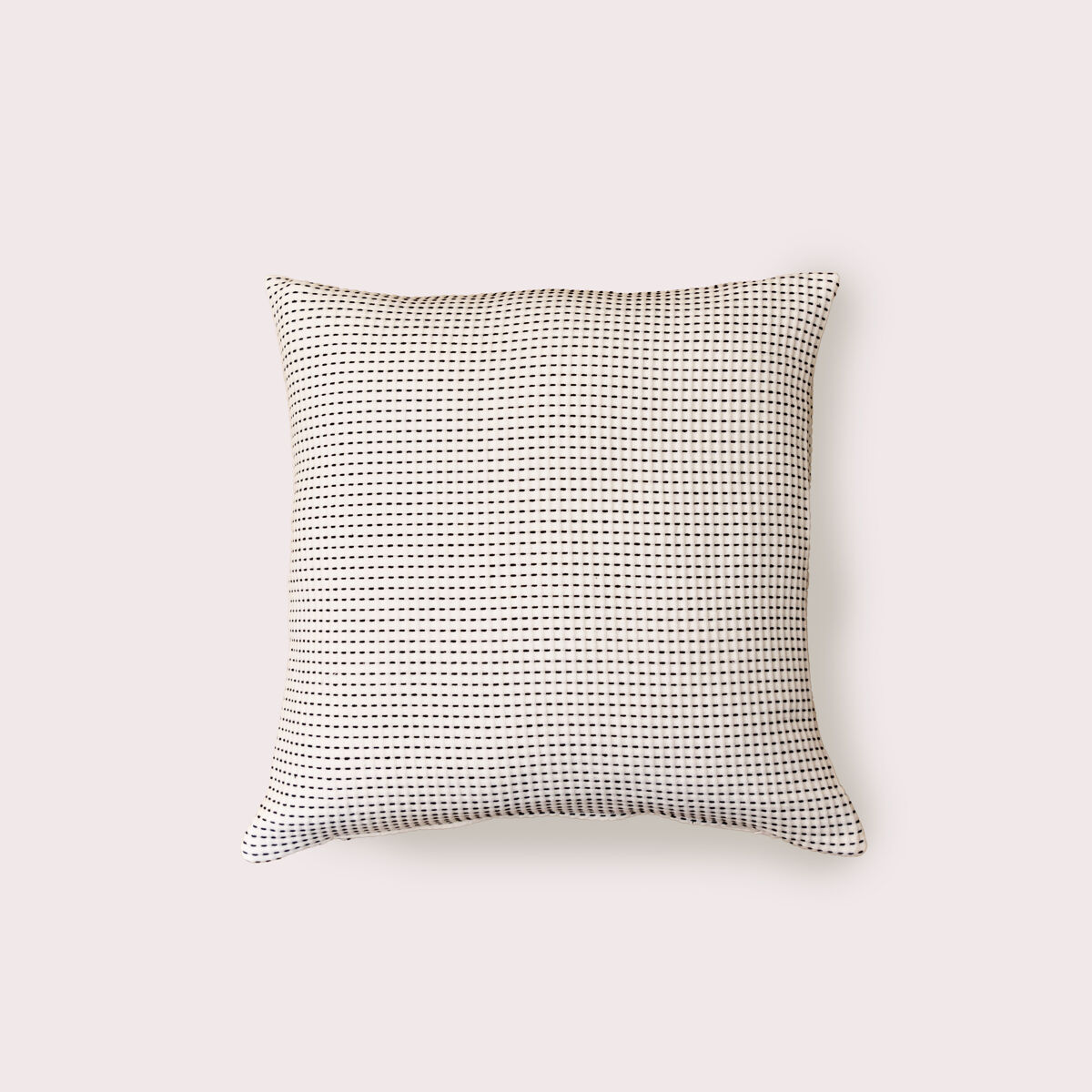 Naturals - capa de almofada estampada - sem enchimento - 50x50 cm - 50% algodão - 50% poliéster - jacquard - alba preto