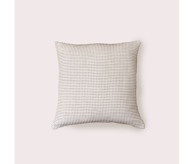 Naturals - capa de almofada estampada - sem enchimento - 50x50 cm - 50% algodão - 50% poliéster - jacquard - alba preto