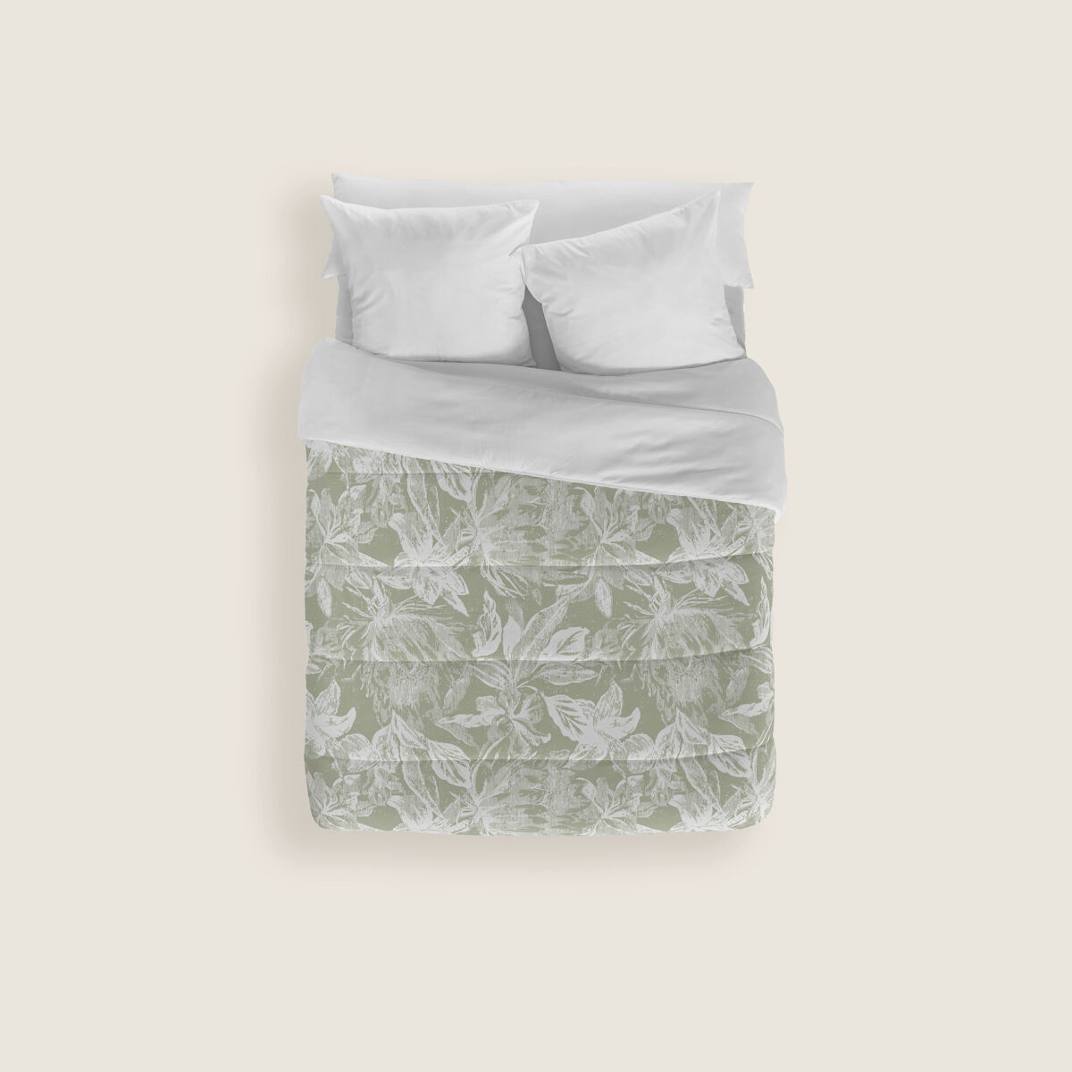 Naturals - edredom nórdico estampado cama 105 - 100% poliéster microfibra - 300g - alma