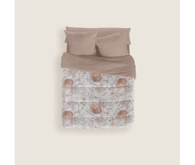 Naturals - edredom nórdico estampado cama 135 - 100% poliéster microfibra - 300g - emma