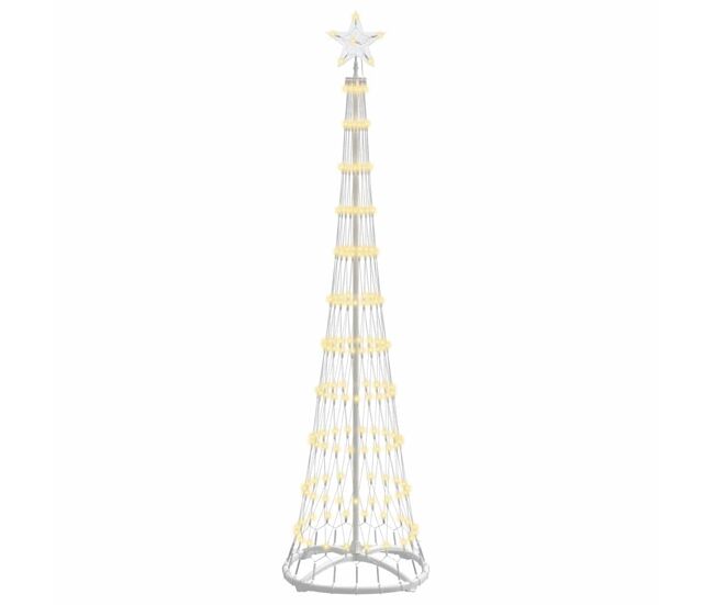 árvore de natal - pinheiro de natal led branco quente 51 x 51 x 190 cm metal