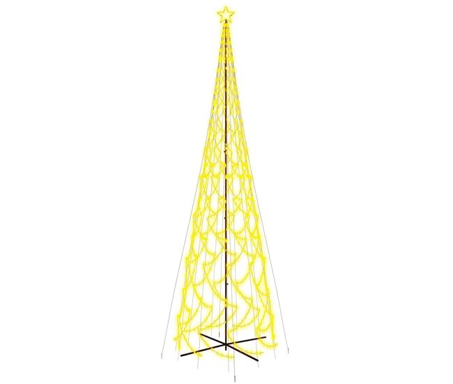 árvore de natal - pinheiro de natal em cone 3000 luzes led 230x800 cm branco quente