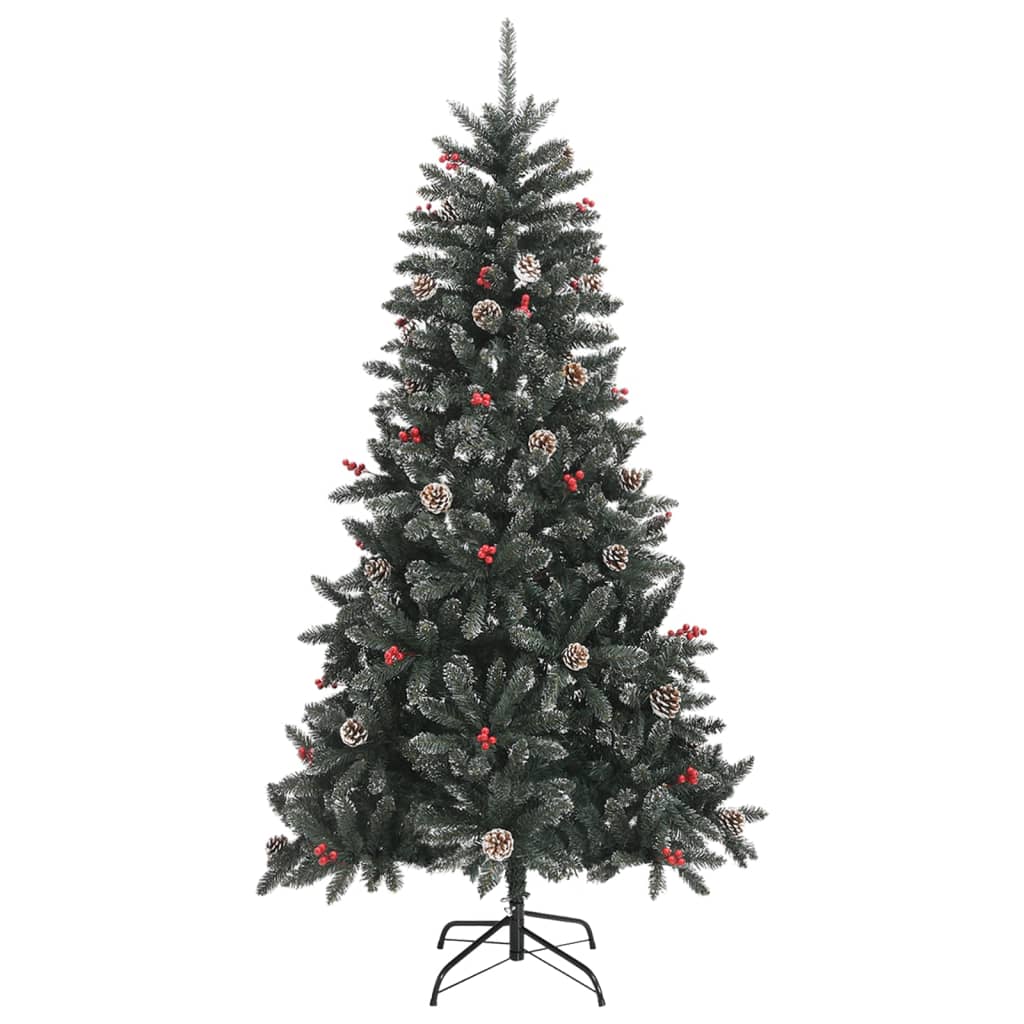 árvore de natal - pinheiro de natal artificial com suporte 180 cm pvc verde