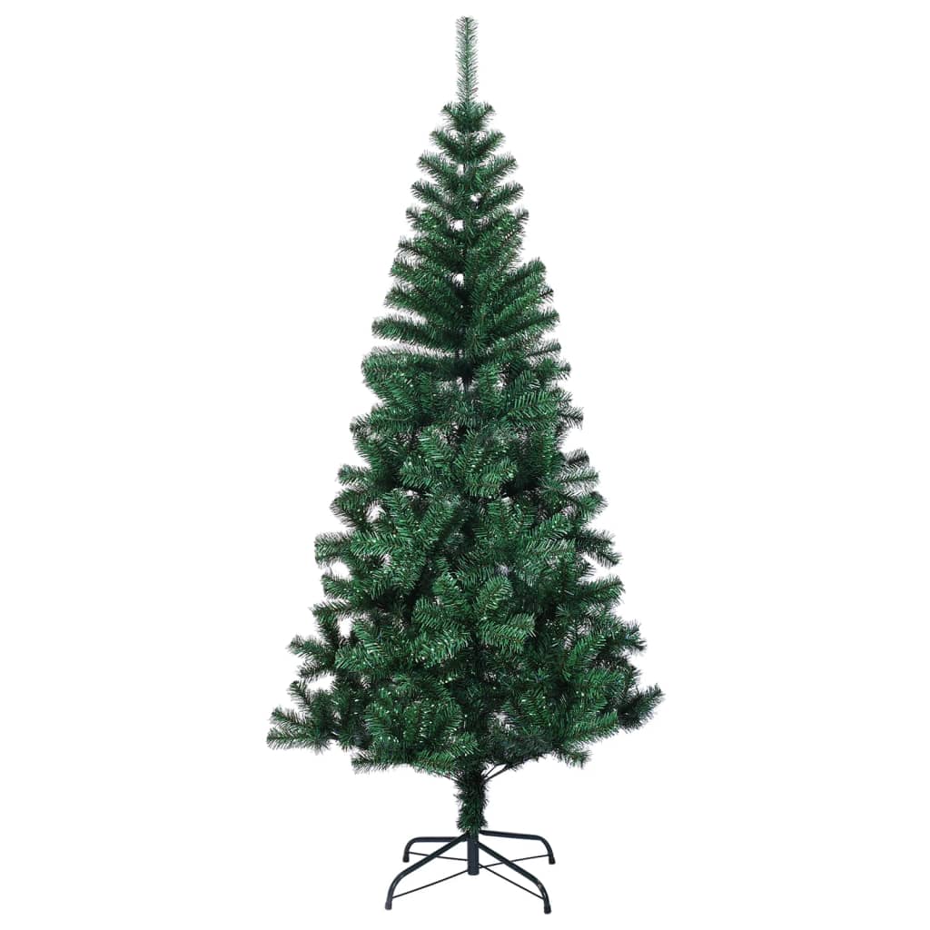 árvore natal - pinheiro de natal artificial c/ pontas iridescentes 210 cm pvc verde