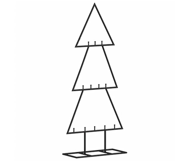 árvore de natal - pinheiro de natal para decoração 60 cm metal preto