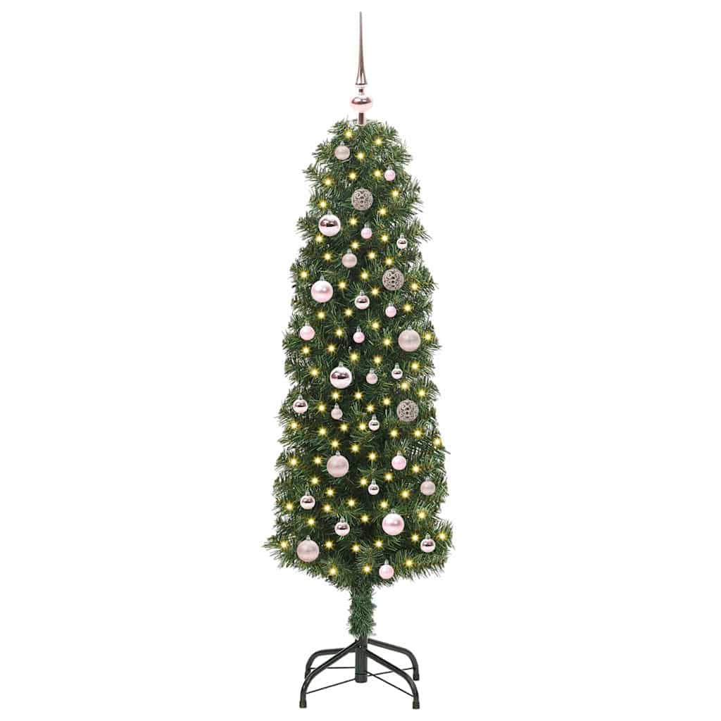 árvore de natal - pinheiro de natal artificial verde 150 cm pvc e aço e plástico