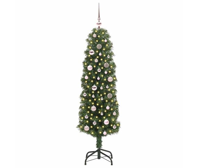 árvore de natal - pinheiro de natal artificial verde 150 cm pvc e aço e plástico