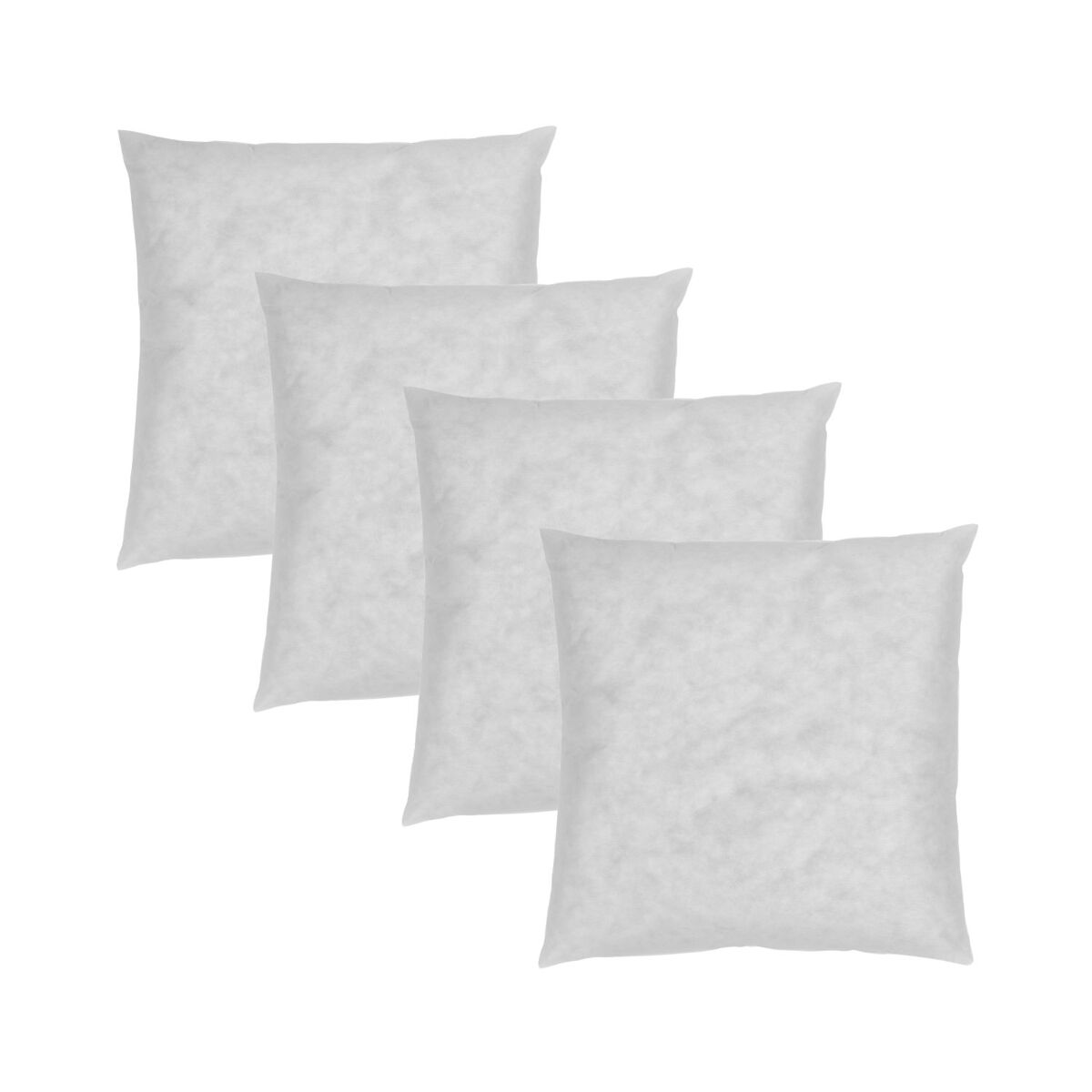 Pack 4 enchimentos de almofada 50x50cm fibra oca fusionhome