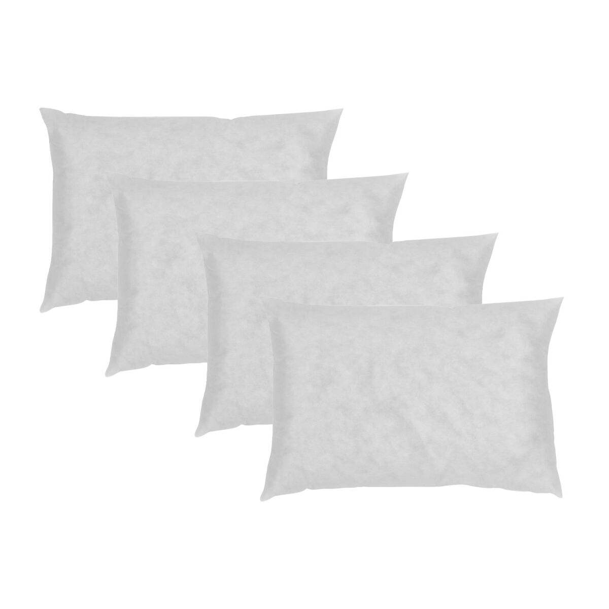 Pack 4 enchimentos de almofada 60x45cm fibra oca fusionhome