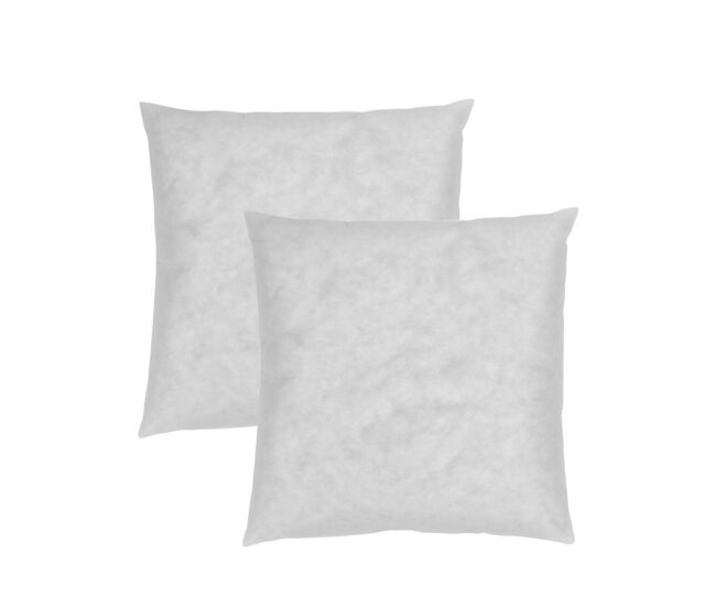 Pack 2 enchimentos de almofada 45x45cm fibra oca fusionhome