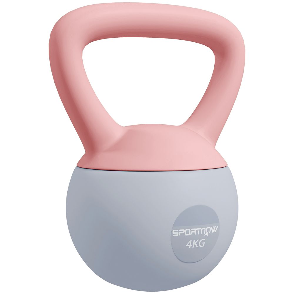 Kettlebell 4 kg Plástico e Areia Metálica SPORTNOW