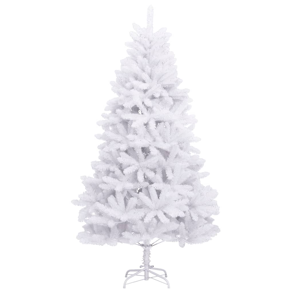 árvore de natal - pinheiro de natal artificial articulada com suporte 270 cm branco