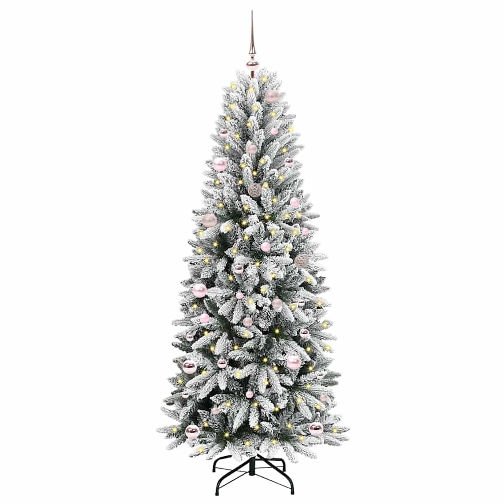 árvore de natal - pinheiro de natal artificial com 150 leds branco 63 x 63 x 150 cm