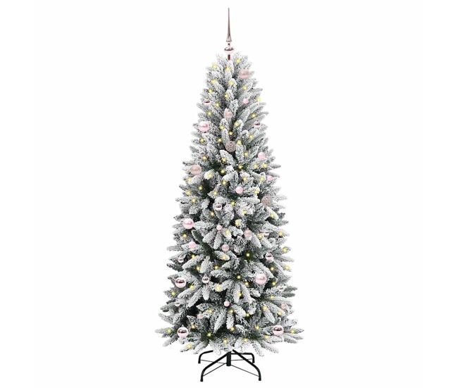 árvore de natal - pinheiro de natal artificial com 150 leds branco 63 x 63 x 150 cm