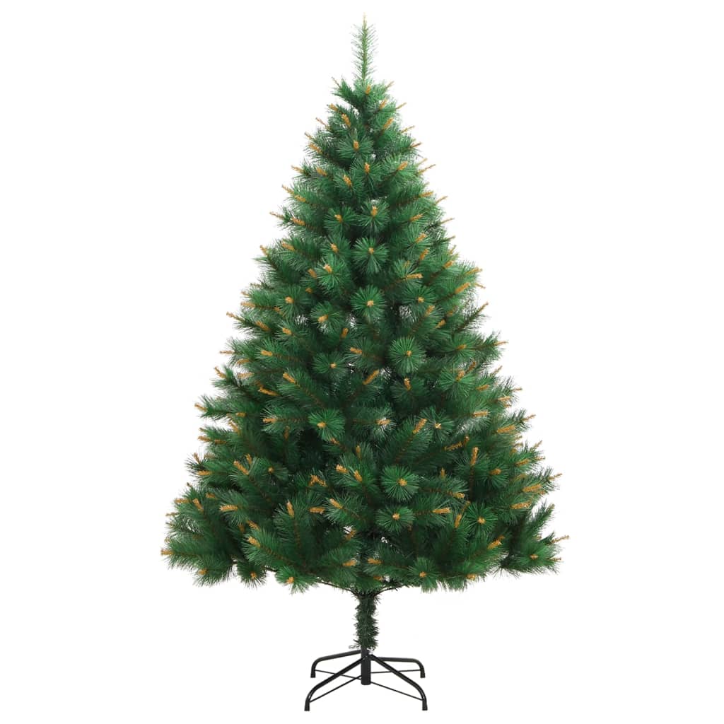 árvore de natal - pinheiro de natal artificial articulada com suporte 180 cm