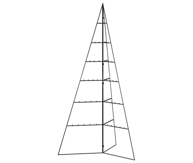 árvore de natal - pinheiro de natal para decoração 140 cm metal preto