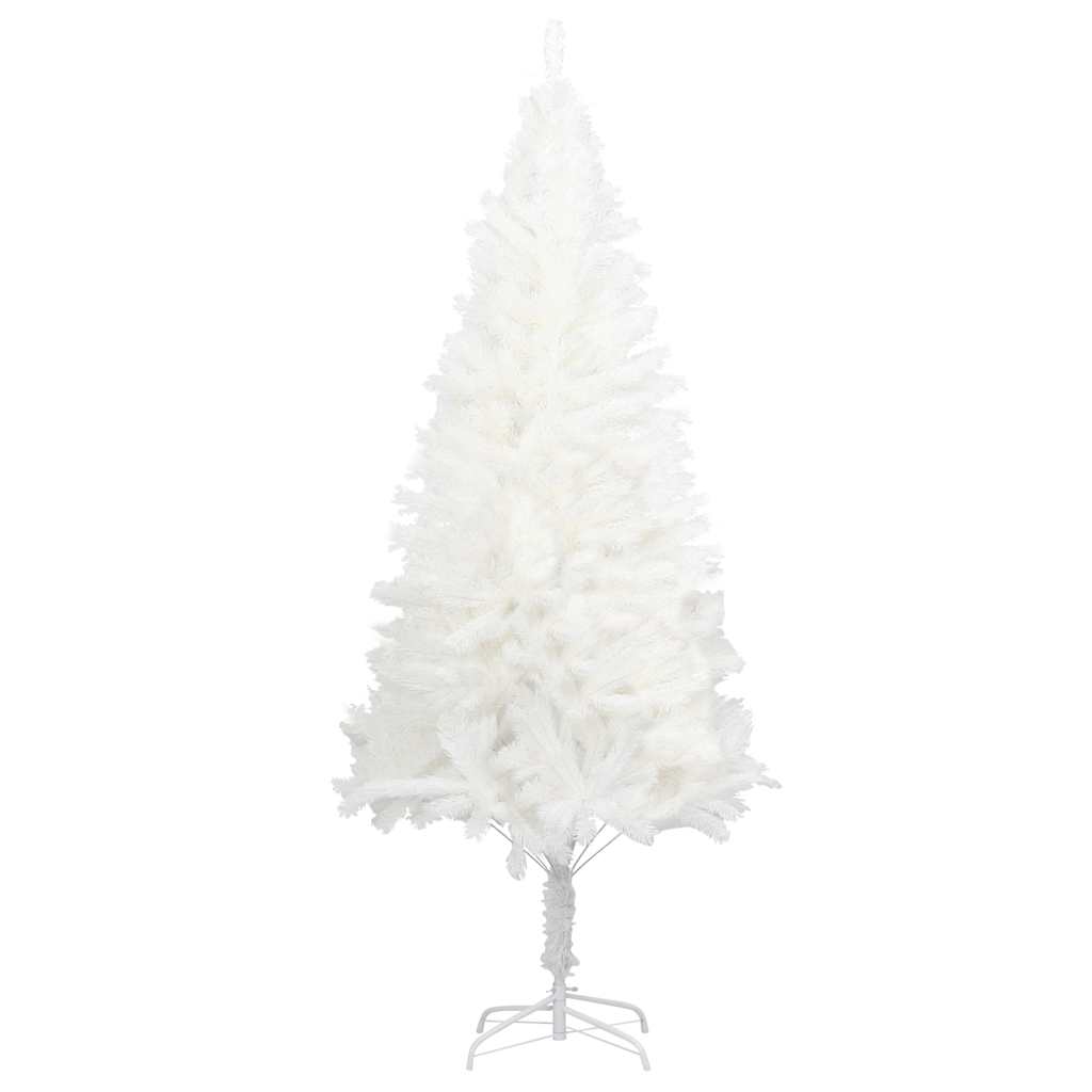 árvore de natal - pinheiro de natal artificial agulhas realistas 240 cm branco