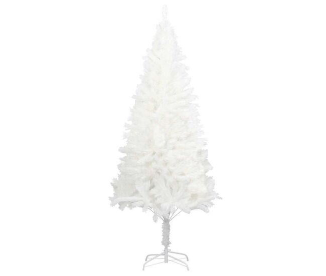 árvore de natal - pinheiro de natal artificial agulhas realistas 240 cm branco