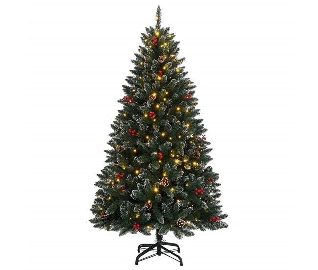 árvore de natal - pinheiro de natal artificial com 150 luzes led 150 cm