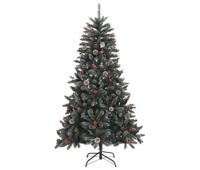 árvore de natal - pinheiro de natal artificial com suporte 150 cm pvc verde