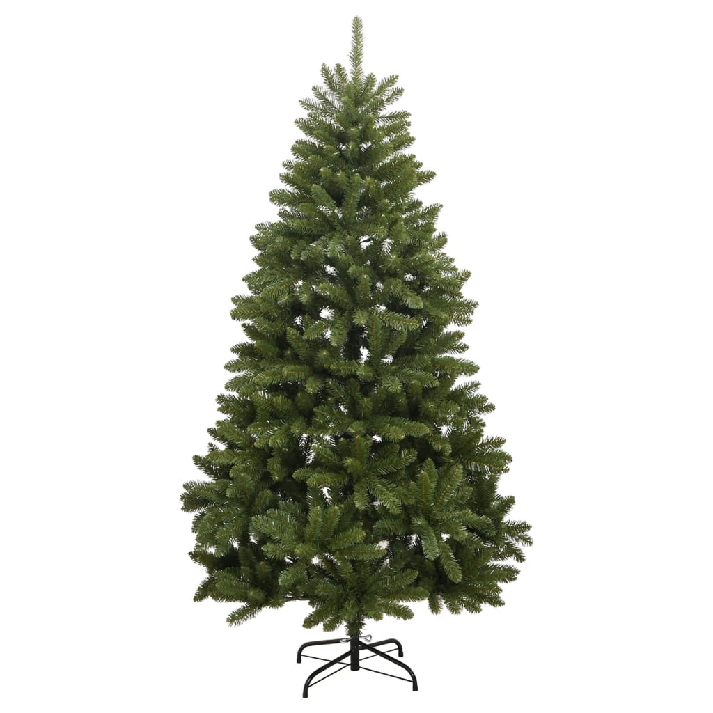 árvore de natal - pinheiro de natal artificial articulada com suporte 240 cm verde