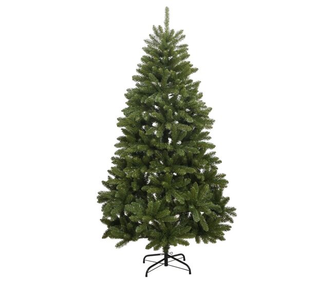 árvore de natal - pinheiro de natal artificial articulada com suporte 240 cm verde