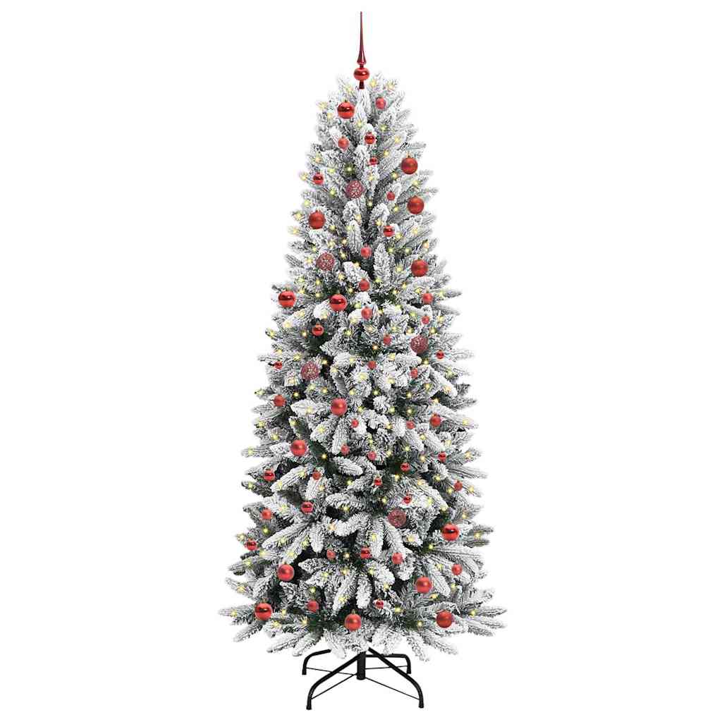 árvore de natal - pinheiro de natal artificial com 300 leds branco 78 x 78 x 210 cm