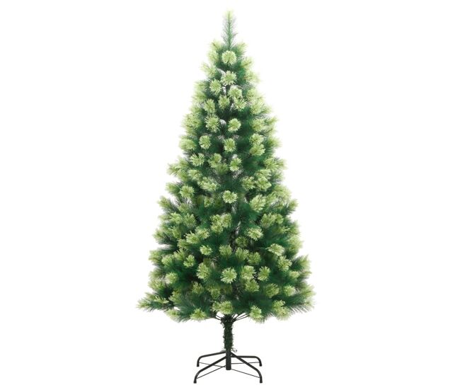 árvore de natal - pinheiro de natal artificial articulada com suporte 150 cm