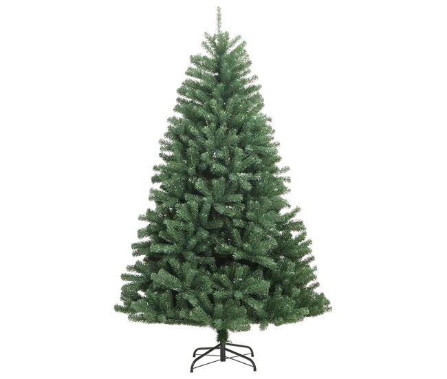árvore de natal - pinheiro de natal artificial articulada com suporte 180 cm verde