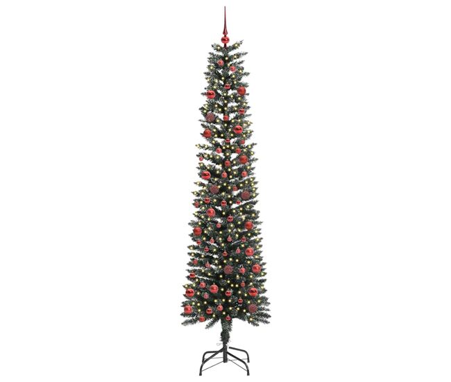 árvore de natal - pinheiro de natal artificial com 300 leds verde 58 x 58 x 210 cm