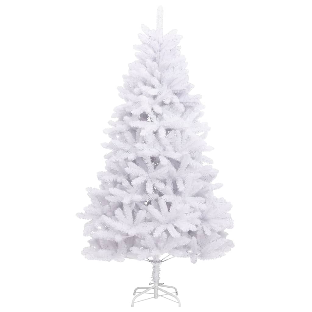 árvore de natal - pinheiro de natal artificial articulada com suporte 300 cm branco