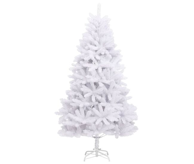 árvore de natal - pinheiro de natal artificial articulada com suporte 300 cm branco