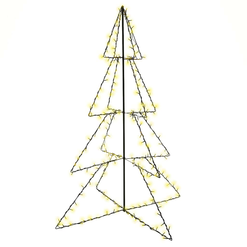 árvore de natal - pinheiro de natal em cone 240 leds 115x150 cm interior e exterior