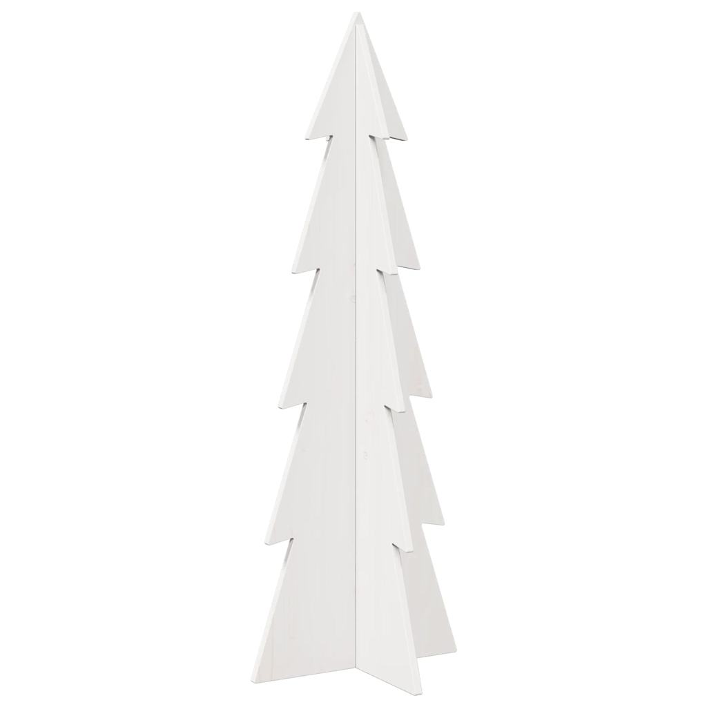 árvore de natal - pinheiro de natal decorativa 112cm madeira de pinho maciça branco