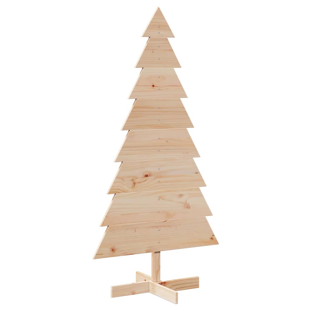 árvore de natal - pinheiro de natal decorativa 150 cm madeira de pinho maciça